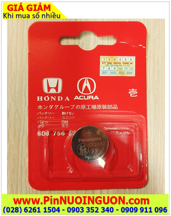 HONDA CR2032; Pin Remote Ôtô HONDA CR2032 lithium 3v chính hãng /Vỉ 1 viên